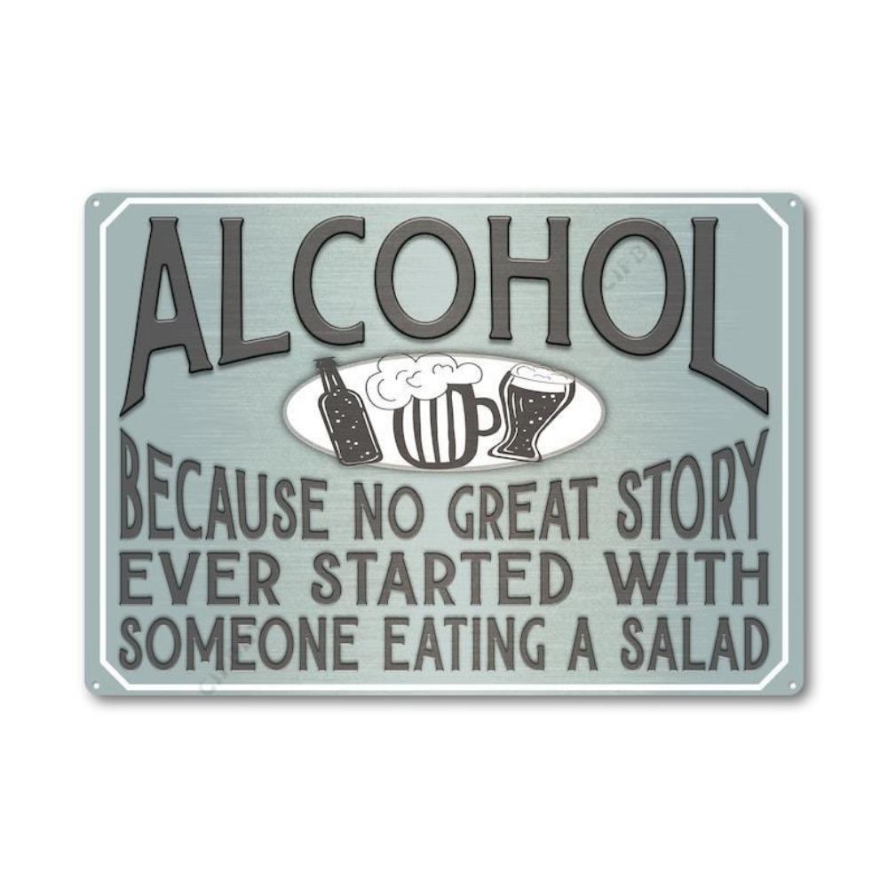 Beer poster on the wall, metal plaque 20x30cm