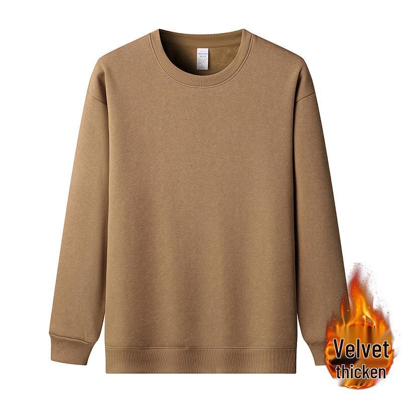 Unisex Heavyweight Cotton Crew Neck Sweatshirt - Minimalist Japanese Style