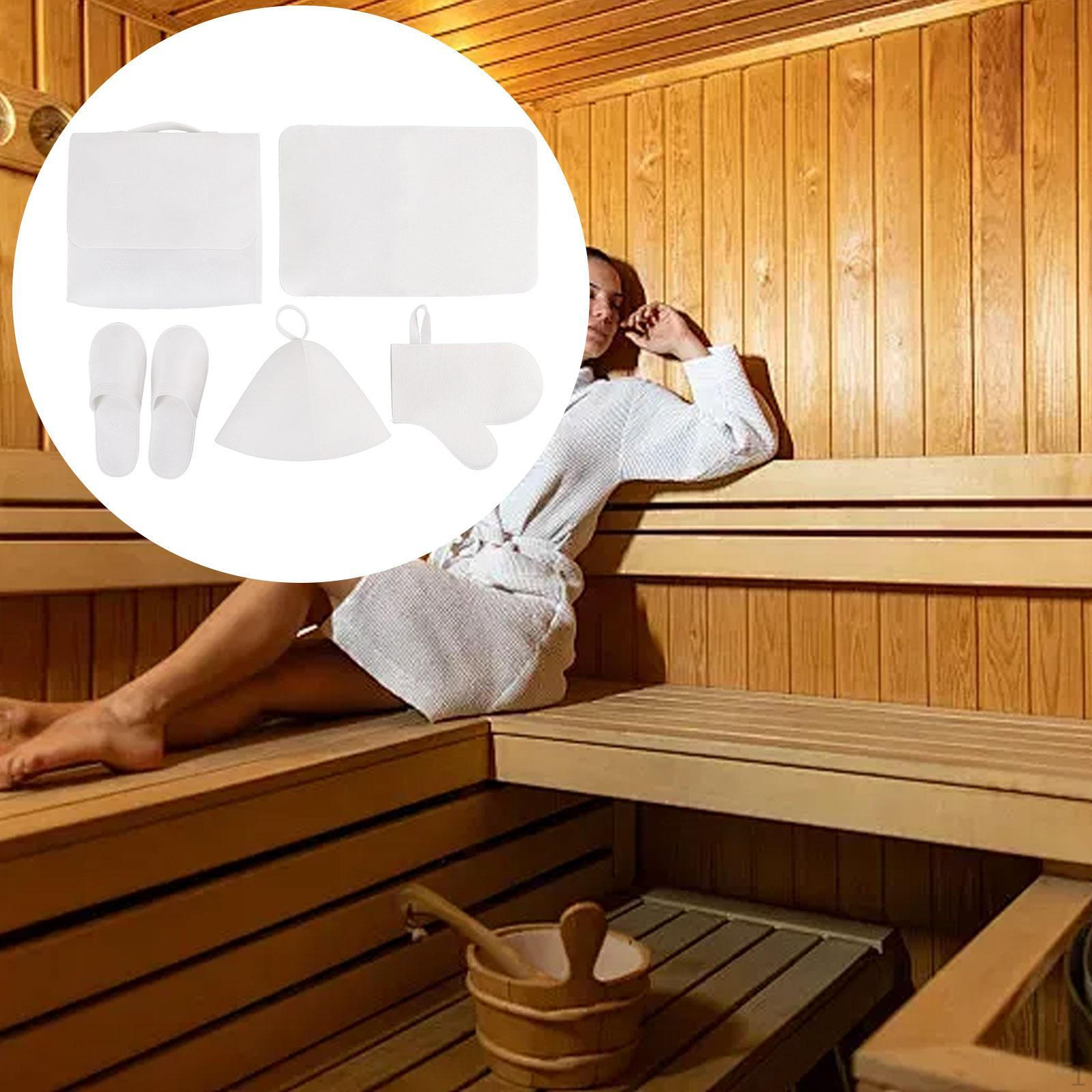 

Набор для сауны, набор для ванной комнаты, аксессуары, подарочные тапочки, практичный коврик для фетровой шапки, русский белый