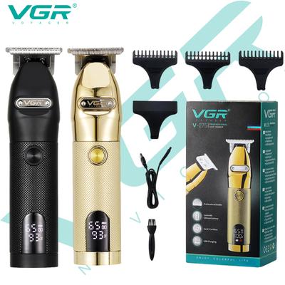 V-275 Electric Hair Clipper Professional Personal Care Barber Hair Trimmer Men Shaver LCD Rechargeable Metal Hair Clippers Home Razor Shaver