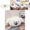 Cute Maltese Smiling And Laughing Expressions Plush Doll Pillows Cushion For Living Room Decor And Gifts