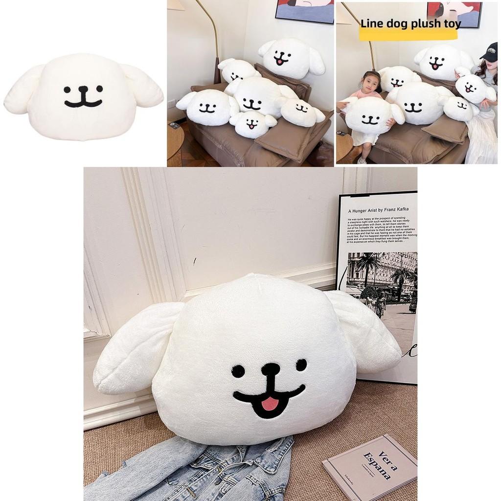 Cute Maltese Smiling And Laughing Expressions Plush Doll Pillows Cushion For Living Room Decor And Gifts