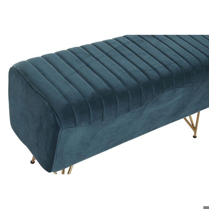 Banquette - Métal - Turquoise - 90 X 31 X 47 Cm