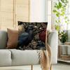1Pc Of Short Plush Decorative Pillow Cover Featuring Victorian Crows, Printed On One Side, Measuring 18 Inches By 18 Inches, Ide