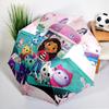 Colorful Friends Dollhouse Umbrella Folding Umbrella, Automatic Umbrella 8-Frame for Travel, Camping Use Gift for Halloween Christmas