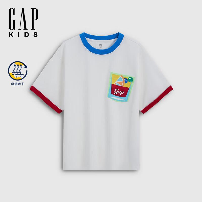 GAP Boys 2026 Summer Moisture-Wicking Logo Loose T-shirt 140/68