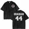 Cotton Vintage Washed Off Campus Graham 44 T Shirt Fashion Men Briar University Hawks Di Laurentis 66 Tucker 46 Tees Shirts Daily Wear Cool Top