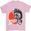 Punks Not Dead Koszulka Unisex Rockowa z Czaszką 100% Bawełna
