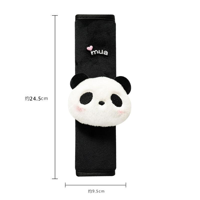 Cute Animal Toy Car Seatbelt Case For Neck Protection Cartoon Panda Car Seat Belt Cover Shoulder Pad Strap Harness Cushion