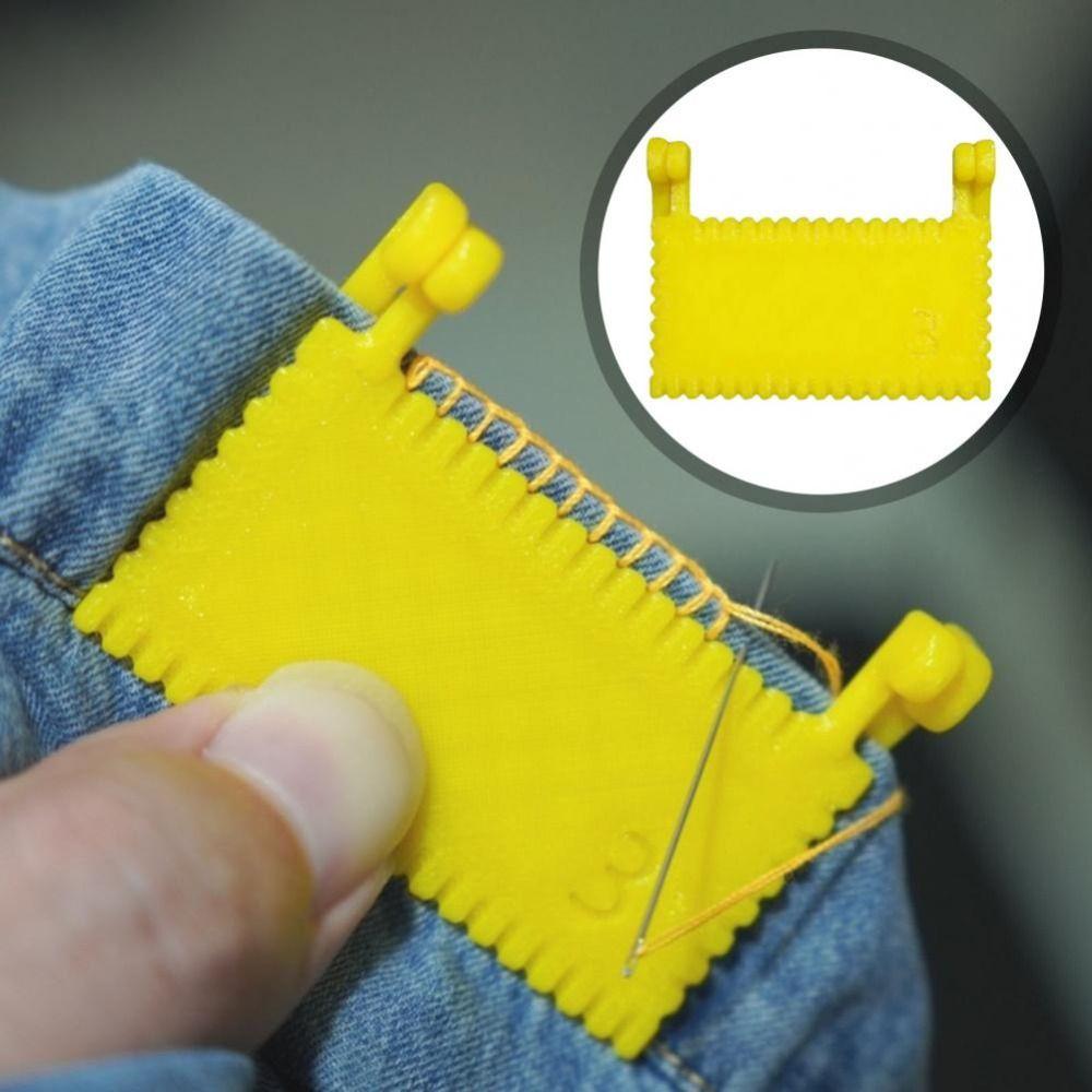 Needle Gauge Edge Stitching Lock Sewing Gauge DIY Sewing Aid Tools for Fabric Sewing Accessory