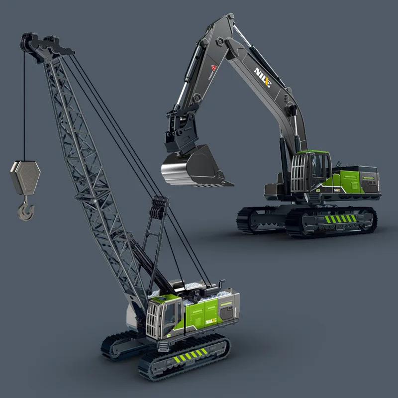 1/50 Model Car Products Truck Excavator Crane Excavator Construction Engineering Vehicle Toys for Children Boys Educational Toys