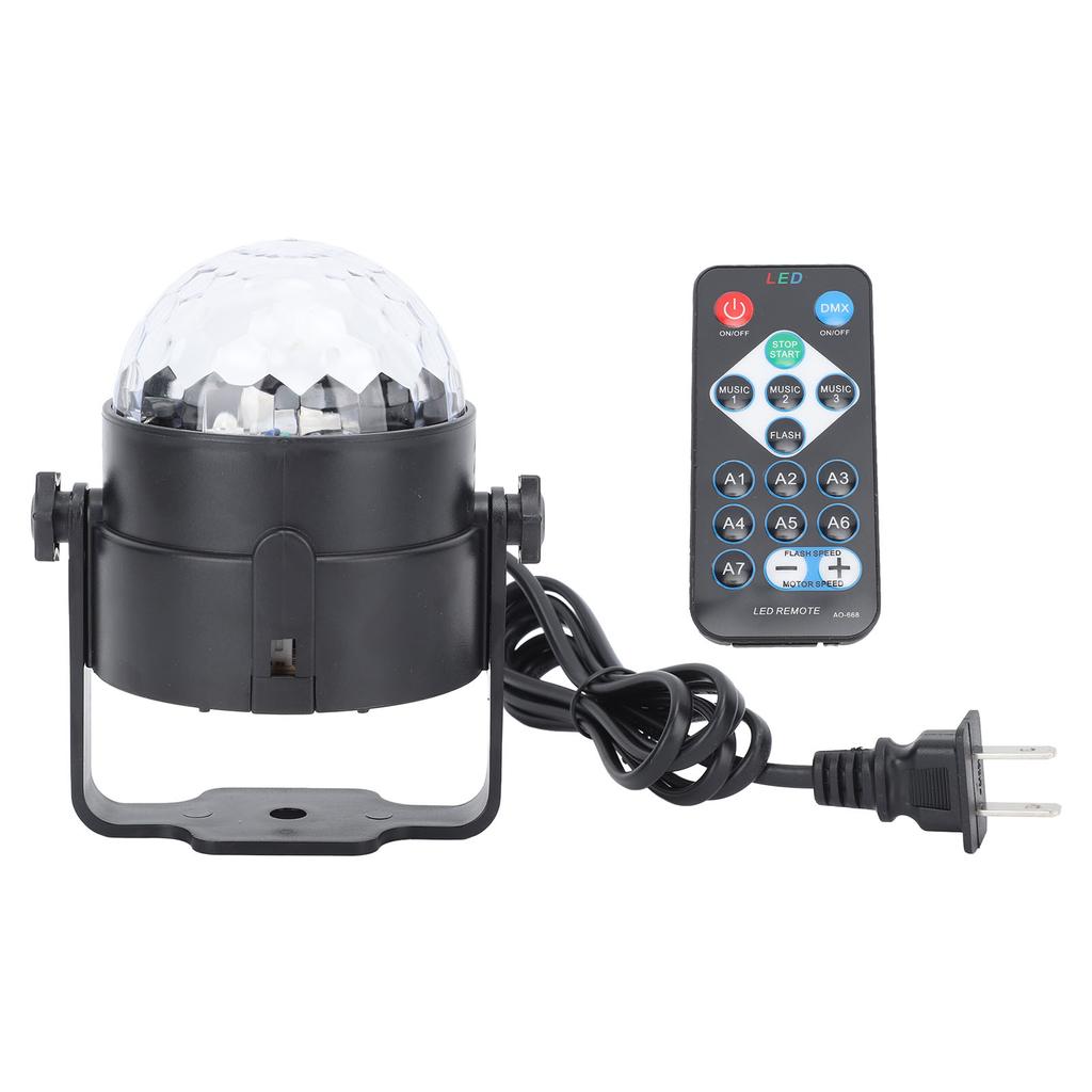 LED Party Light with Remote Control RGB Color Rotating Ball Lamp for KTV Dance Stage Decoration 100‑