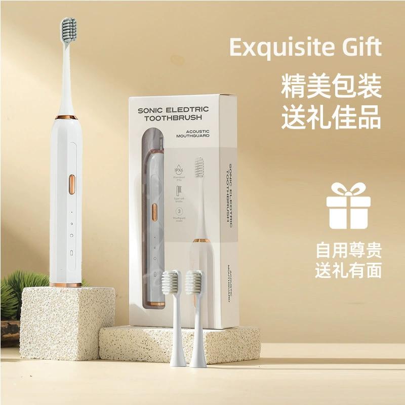 Cepillo de dientes eléctrico inteligente recargable impermeable para limpieza profunda de adultos