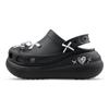 Crocs Classic Crush Casual & Comfortable Hole Shoes Unisex Black