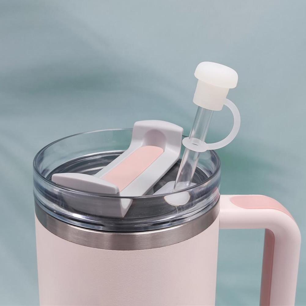 6pcs Silicone Spill Stopper For 30oz/40oz Tumblers Universal Anti-Splash Straw Cover For Tumblers Straw