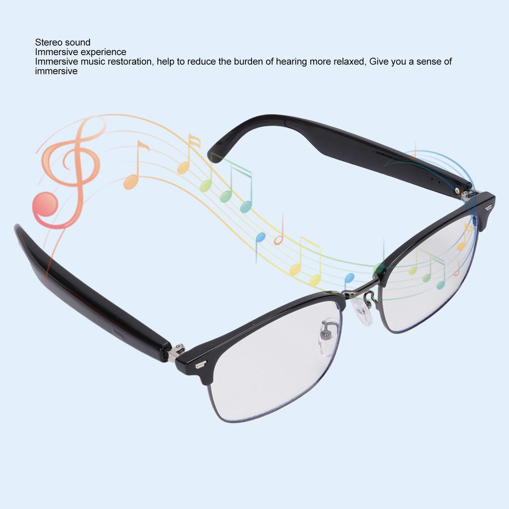 Smart Glasses with Voice Assistant Touch Control Bluetooth Smart AI Translator Glasses Supports 150 Languages for Music Calling