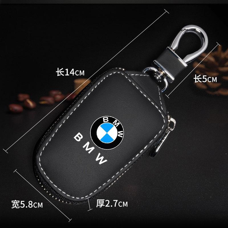 Leather Car Keychain Key Holder Organizer Key Wallet Key Case For BMW e46 e90 e60 f30 f10 e39 f20 e36 g20 g30 e87 e92 Accessorie