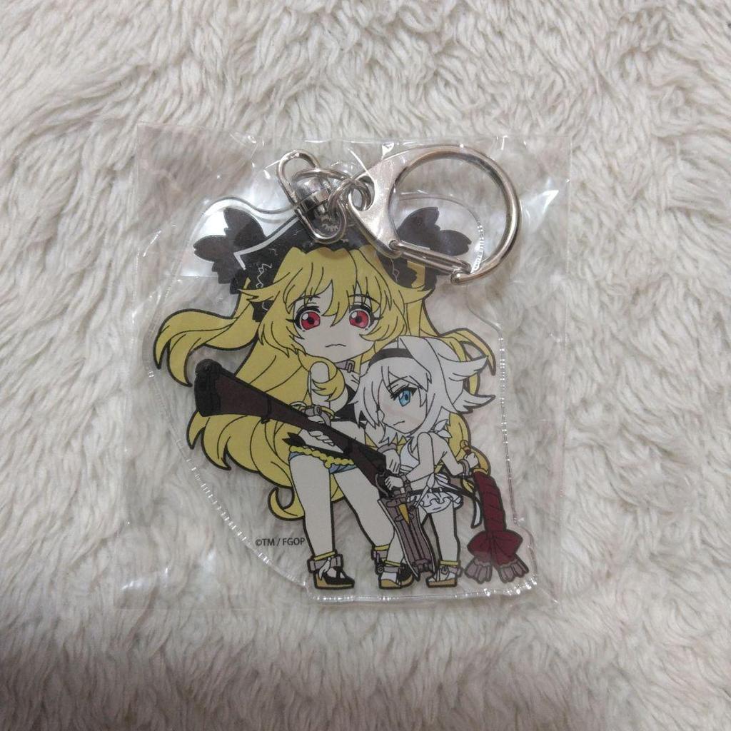 [USED] Fate/stay Night 3 Acrylic Keychain Clear Mascot Saber