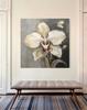 Canvas Print, White Painted Orchid