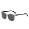 New retro large-frame square sunglasses for men and women looking thin travel photo UV-proof sunglasses