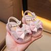 Sandali Estivi Comodi e Divertenti per Bambina Decorazioni Orsetto Kawaii Aperte Sulla Punta 1-4 Anni Scarpe da Spiaggia per Bambina Piccola