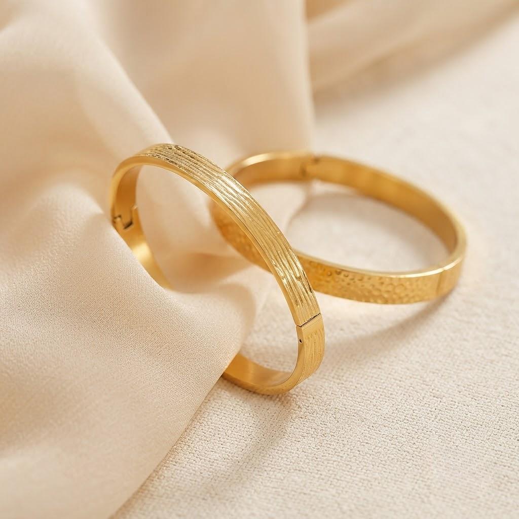 Elegant Frosted Texture Stainless Steel Bangle Radiant Minimalist Bracelet for Daily Fashion