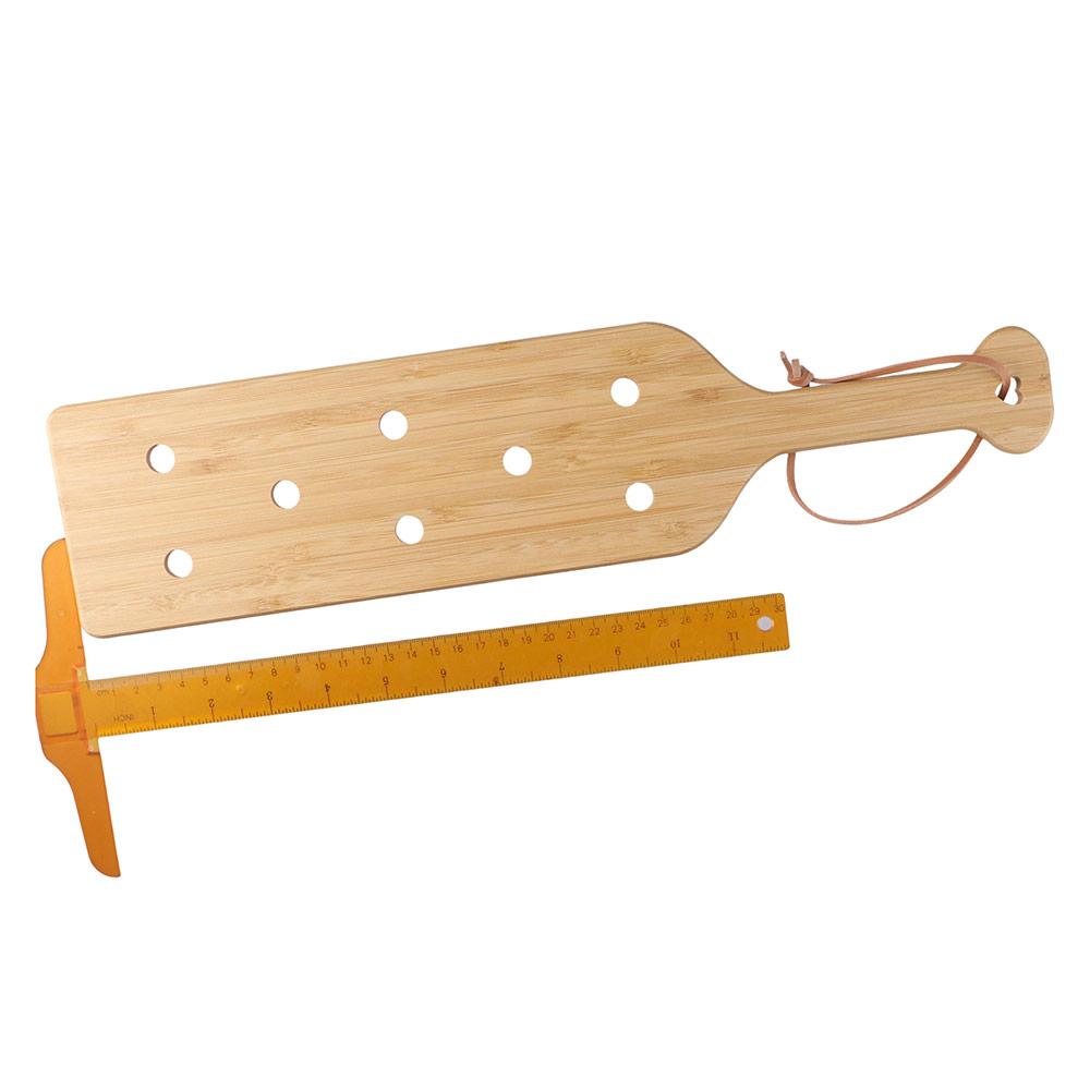 Glatzes Holzholz Paddel Holzlöcher Luftstromlöcher Holzpaddel Holzhandwerk