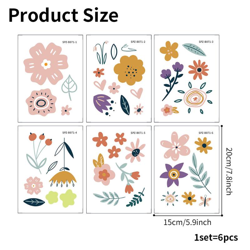 Floral Pattern Bathtub Appliques, Waterproof Non-Slip Bathtub Sticker, Bathtub Wall Decals, Bathroom Toilet Decorative Adhesive
