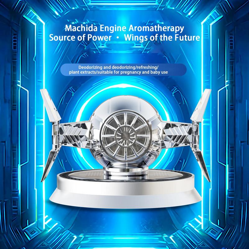 Dekorace interiéru auta Solární Mecha rotační parfémový difuzér Dekorace Car Mecha rotační osvěžovač parfémů