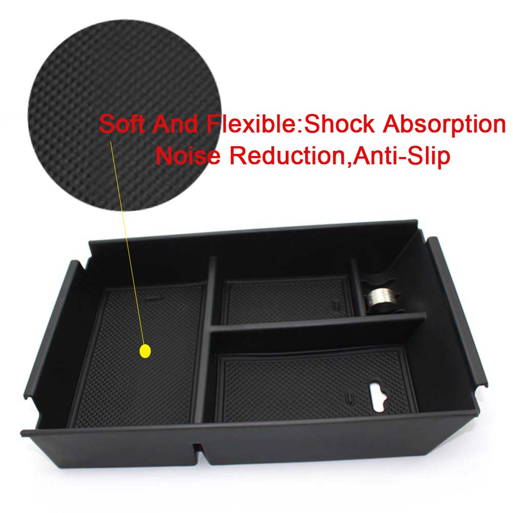 Center Console Armrest Storage Box Organizer Tray for Ford Raptor F150 2011-2014 (not fit XL / XLT ) Car Interior Accessories