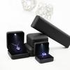 Creative LED Wedding Ring Box with Luminous Light for Jewelry