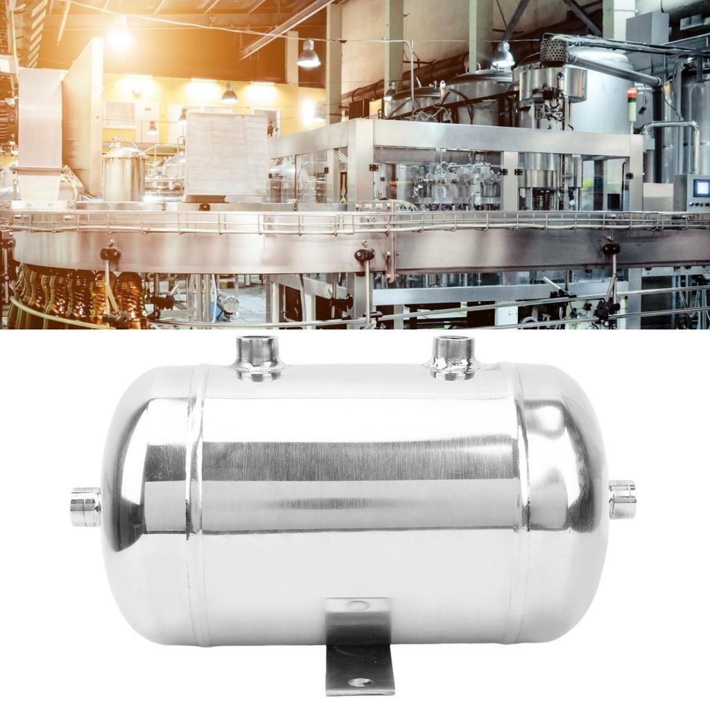 3L Polierter Gasbehälter 4?Anschluss Horizontal Hochdruck Luftspeicher 14NPT