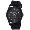 [Citizen Q&Q] Analog Waterproof Watch with Urethane Strap VS40-004 Men's Black