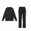 Zip-Up Hoodie Long Sleeve Logo Straight Leg Pants Casual Sports Suit Men Suit Black BV2649-010+-DM6627-010_