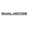 ABS Dual Motor Letters Rear Boot Tailgate Trunk Logo Emblem Badge Car Sticker Decal for Tesla Model 3 Model X Model S Y