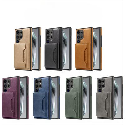 Vhodné pro pouzdro na mobilní telefon Samsung S25 Ultra S24 Multifunkční výkonný magnetický kryt na karty S23 Ochranné pouzdro