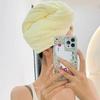 High-Density Coral Fleece Quick-Dry Hair Cap - Absorbent, Thick Double-Layer Design for Fast Hair Drying