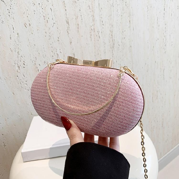 PU Leather Glittering Evening Bag Wedding Crossbody Handbag Purse for Parties