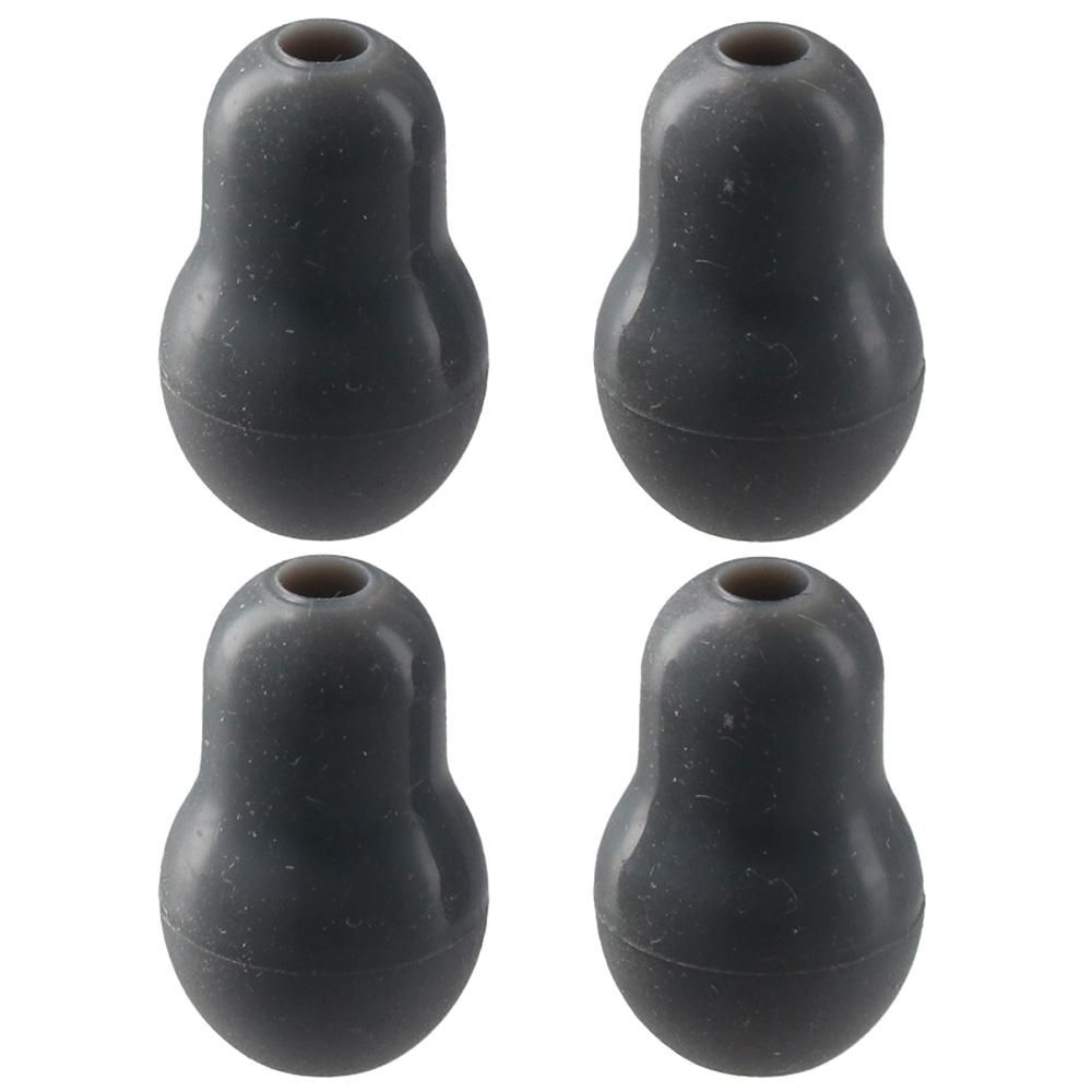 4Pcs Comfortable Fit Silicone Silicone Ear Tips Gray Black Stethoscope Ear Pieces