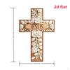 2D Acrylic Art Religious Wall Cross .8x11.8inch Elegant Artwork for Baptism, Wedding Accessory