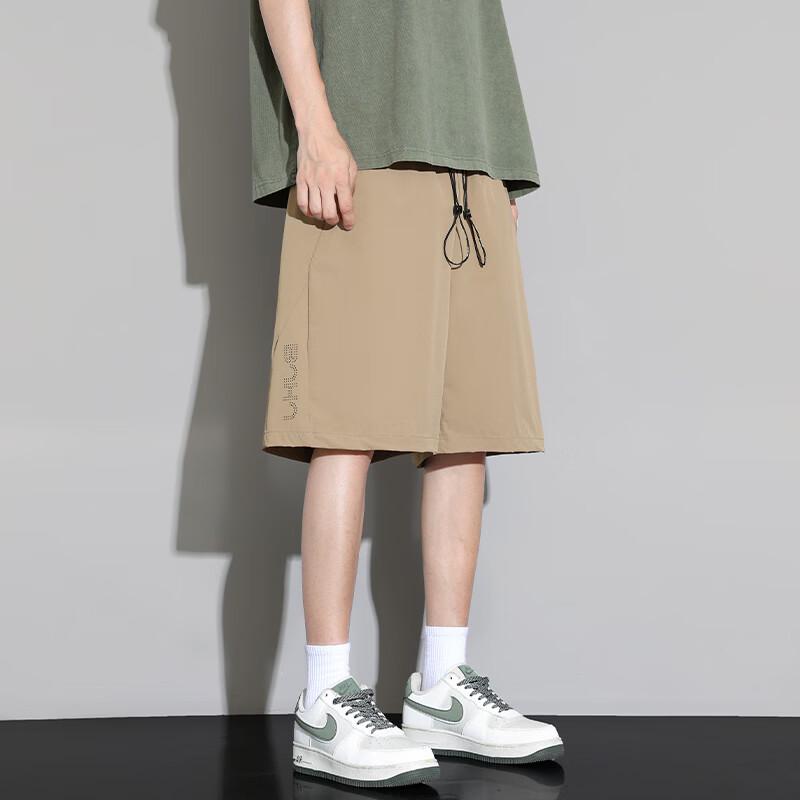 Luomeng Men's Summer Loose Fit Beach Shorts