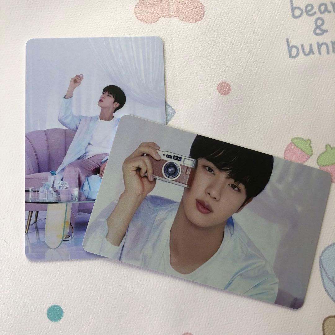 

[USED] BTS BE JIN Unreleased Korea Exclusive Lucky Drop Trading Cards (2 Cards)