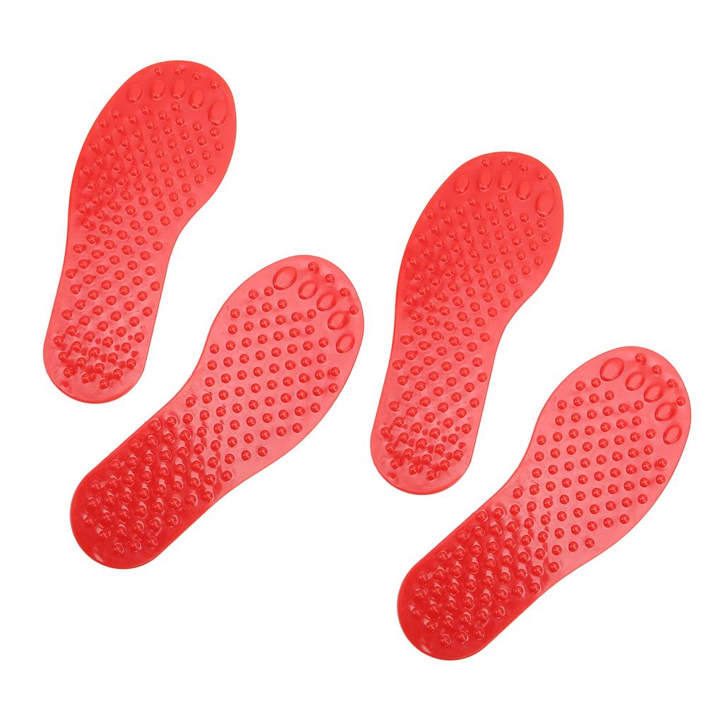 2Pair Foot Shaped Floor Markers PVC Non Slip Educational Footprint Markers for Preschool Classroom