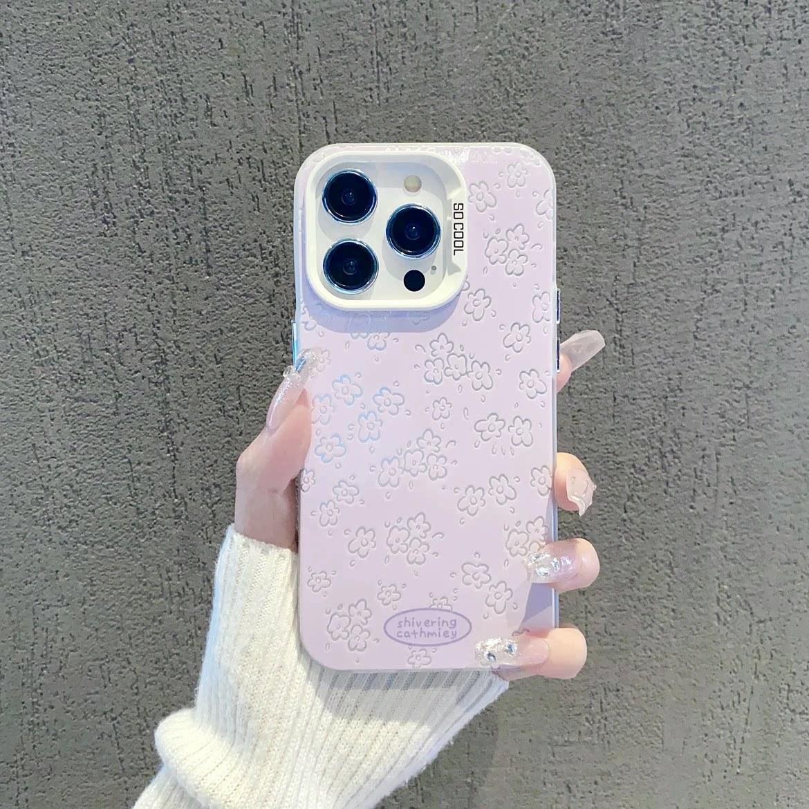 

Full screen flowers for Apple 17/16 Pro cute fun iPhone phone case apple 6