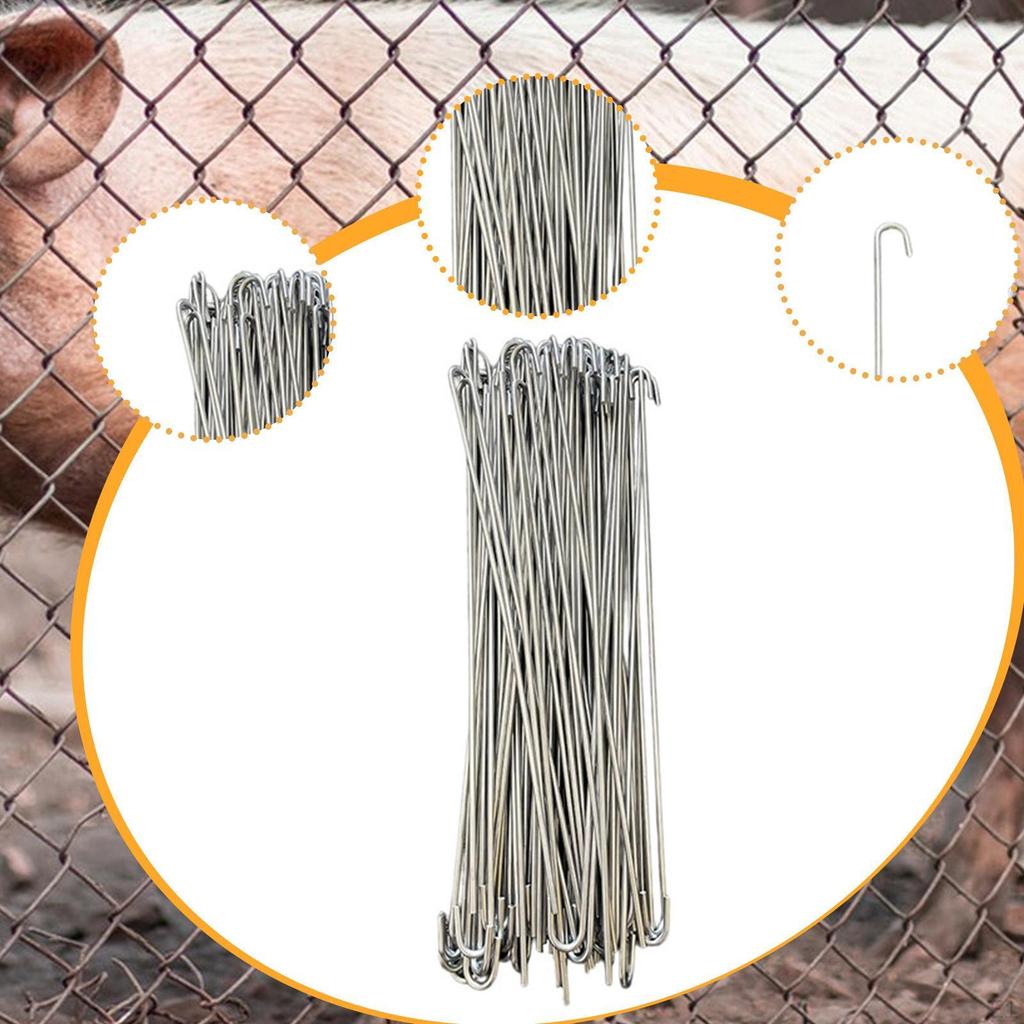 100 Chain Link Fence Ties for Securing Slats in Garden