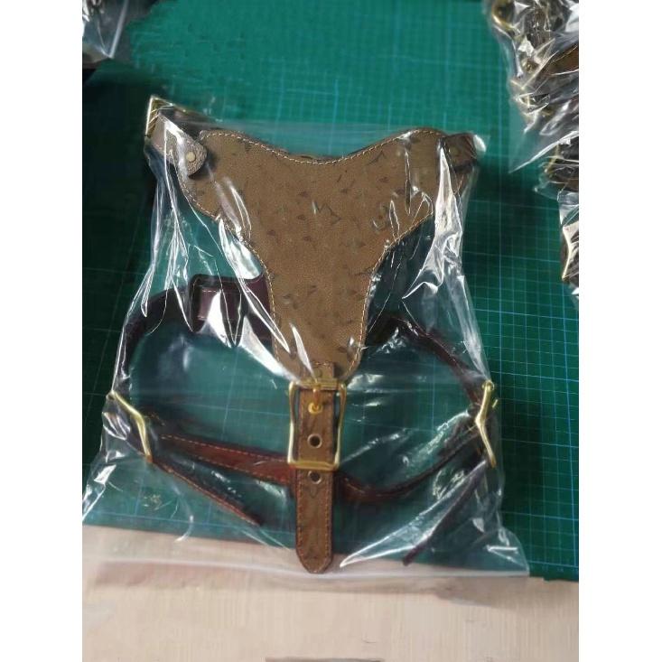 

Роскошный жилет для домашних животных, кожаный поводок для собак, ошейник для домашних животных, комплект тяги для собак, материал из полиуретана и полиуретана.