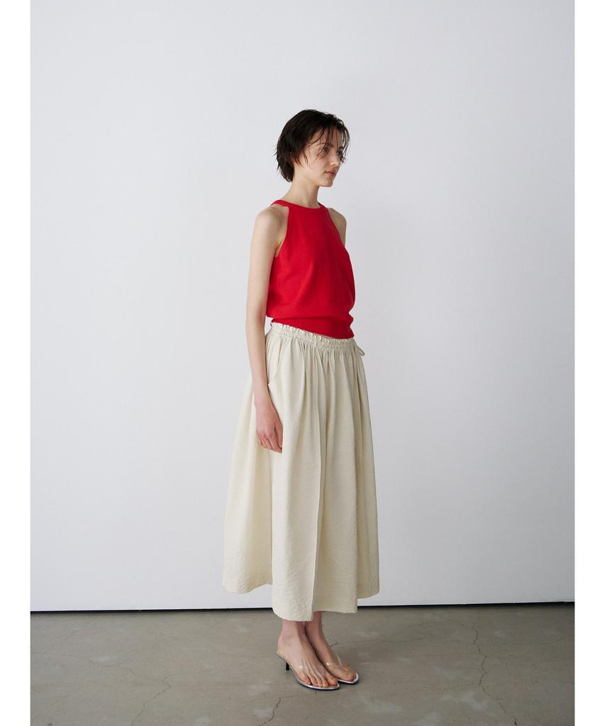 Ninnis [3Nd] Open-Back Halter Knit Top (Red)