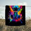 1PC Cartoon Aloha Alien 626 Printed Soft Flannel Blanket Throw for Adult Bedroom Living Room Sofa Camping Travel Fan Gifts Christmas Gifts