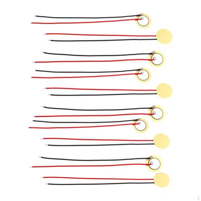 10x 27mm Piezo Disc,Transducer,with 4.72inch Wires,Sound Sensors Elements for Guitar Acoustic