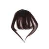Human Bangs Natural Brown Middle Part Wispy Bang Hair Clip In Bangs Fringe Hairpiece for Women Clip On Air Bang